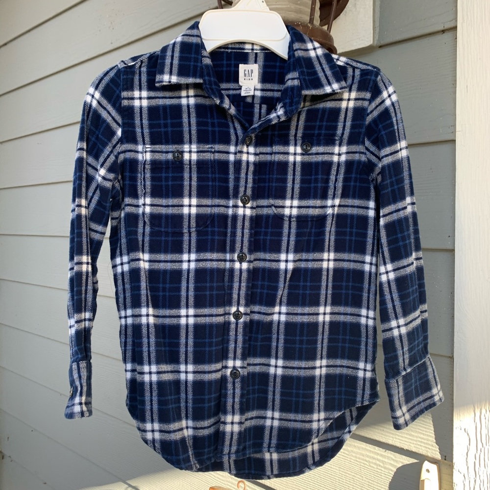 GapKids flannel button down.